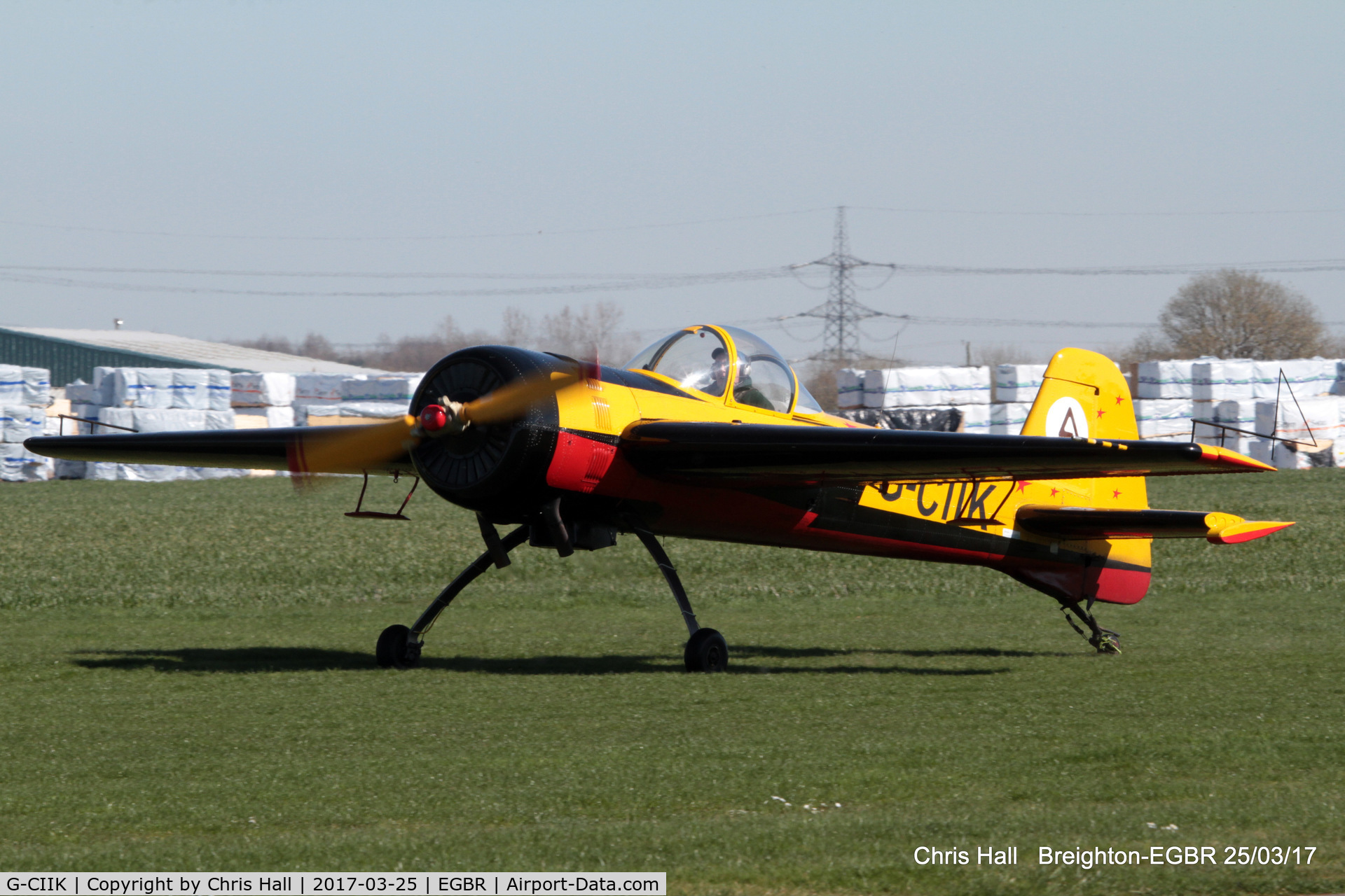 G-CIIK, 1990 Yakovlev Yak-55 C/N 900909, at Breighton