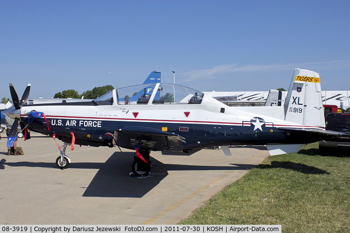 08-3919, 2008 Raytheon T-6A Texan II C/N PT-478, T-6A Texan II 08-3919 XL from 85th FTS ''Tigers'' 47th FTW Laughlin AFB, TX