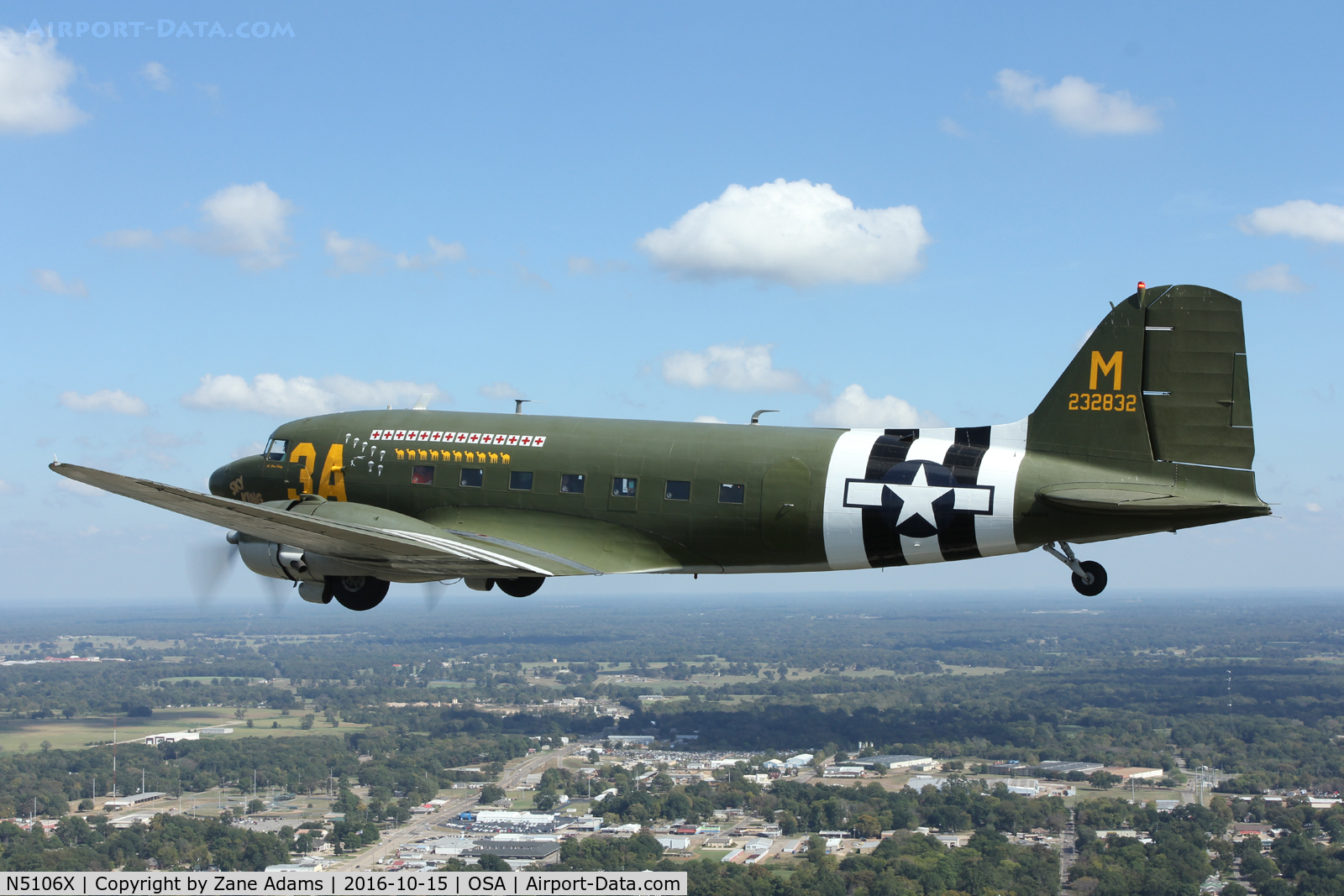 N5106X, 1943 Douglas DC3C-S1C3G (C-47) C/N 9058, Mid America Flight Museum - Mount Pleasant, Texas