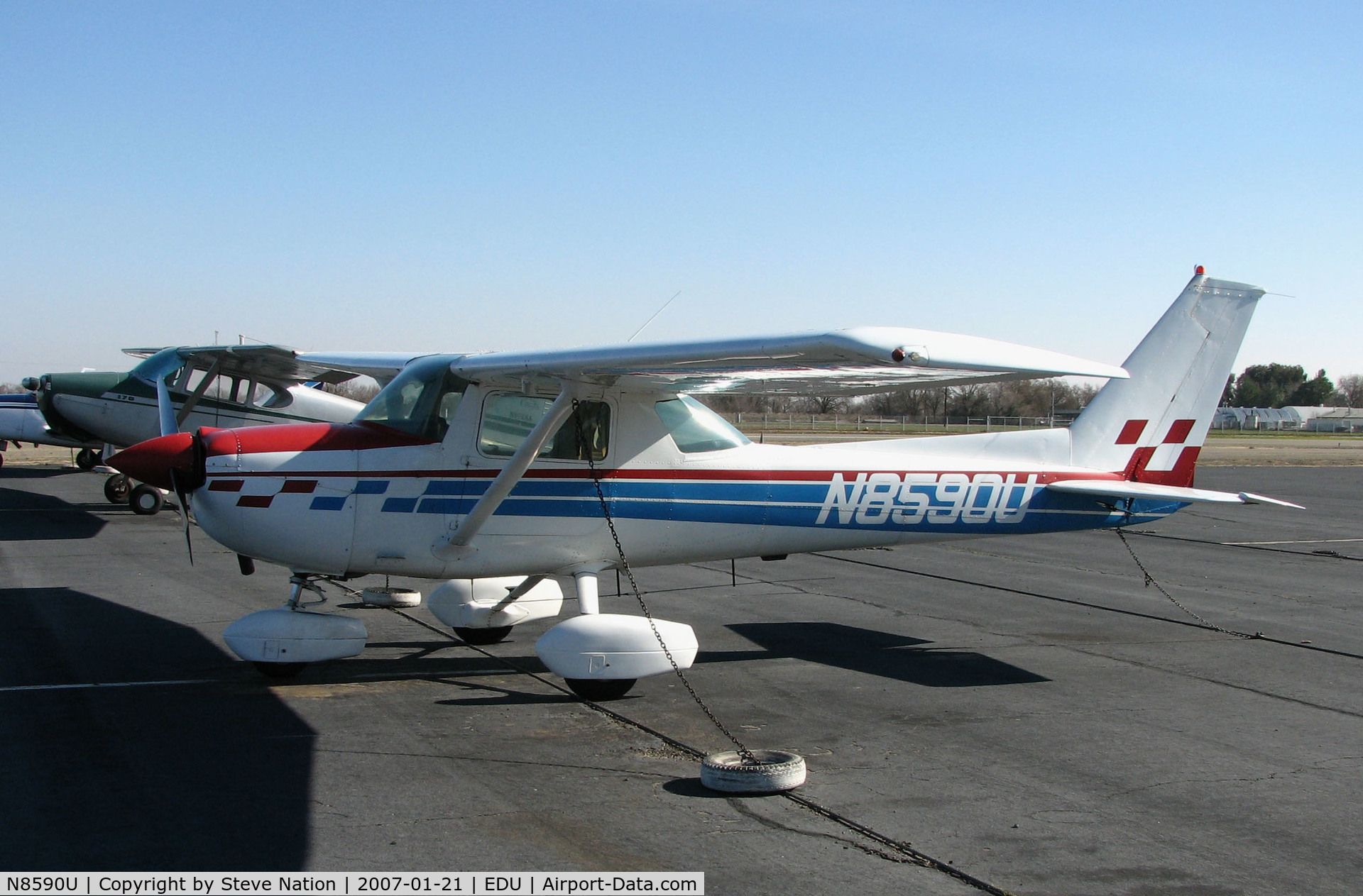N8590U, 1976 Cessna 150M C/N 15077955, Locally-based 1976 Cessna 150M @ University Airport, Davis, CA