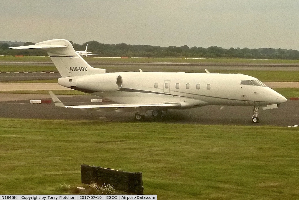 N184BK, 2008 Bombardier Challenger 300 (BD-100-1A10) C/N 20209, At Manchester