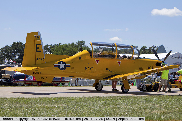 166064, Raytheon T-6B Texan II C/N PN-55, T-6B Texan II 166064 E-064 CoNA from TAW-5 NAS Whiting Field, FL