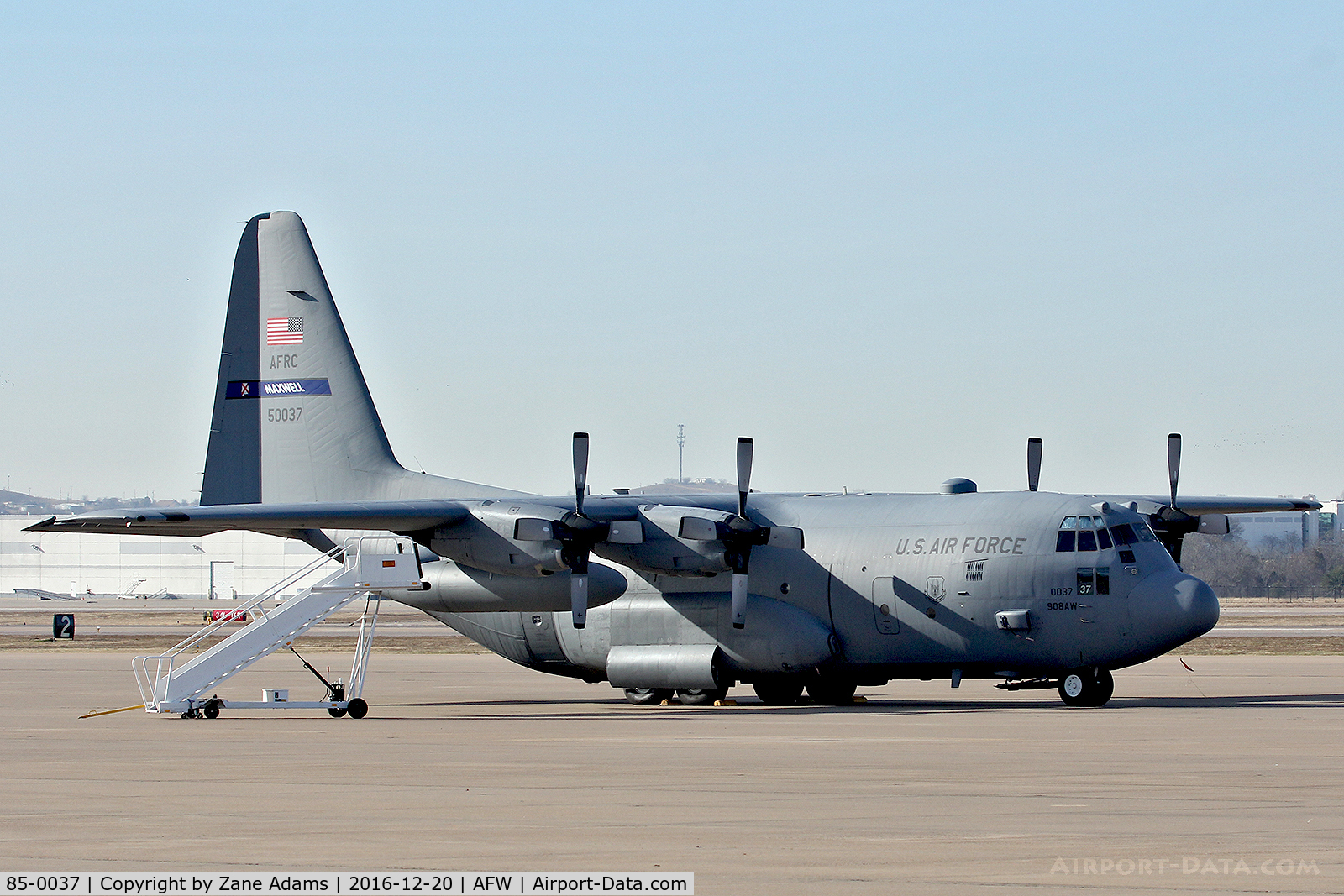 85-0037, 1985 Lockheed C-130H Hercules C/N 382-5077, At Alliance Airport - Fort Worth,TX