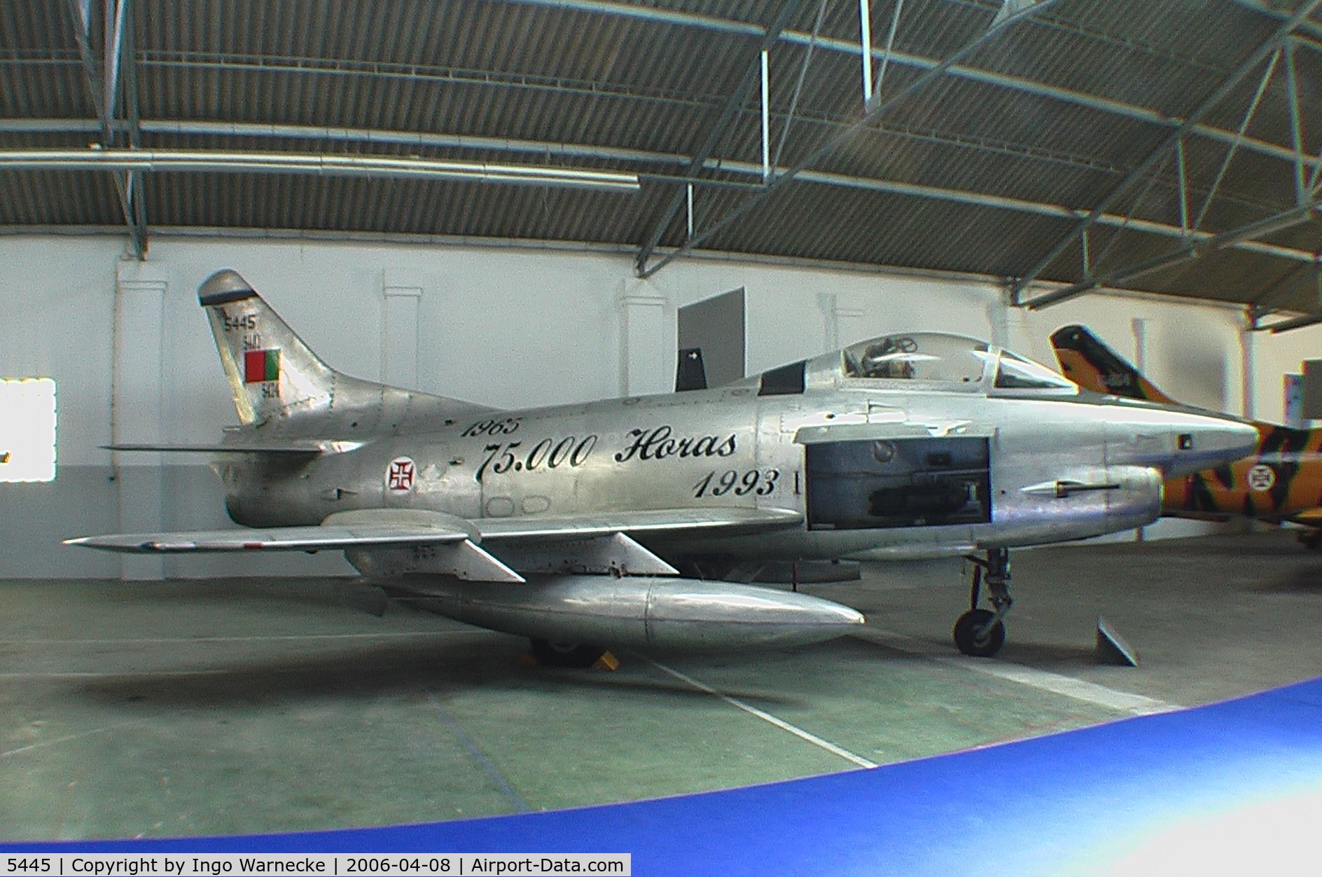 5445, Fiat G-91R/3 C/N F1-0091, FIAT G.91R/3 (with special markings celebrating 75.000 G.91 flying hours with FAeP) at the Museu do Ar, Sintra