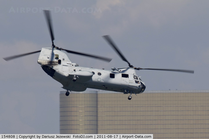 154808, Boeing Vertol CH-46E Sea Knight C/N 2415, CH-46D Sea Knight 154808 MQ-436 from HMM-744 Wild Goose NAS Norfolk, VA
