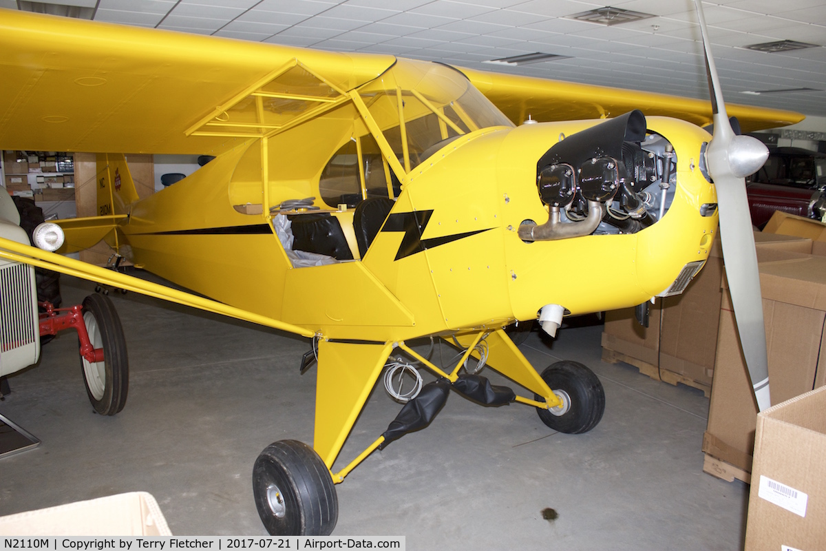 N2110M, 1946 Piper J3C-65 Cub Cub C/N 20893, In storage at  the Le Mieux Toyota dealership on South Oneida Street in Green Bay , Wisconsin