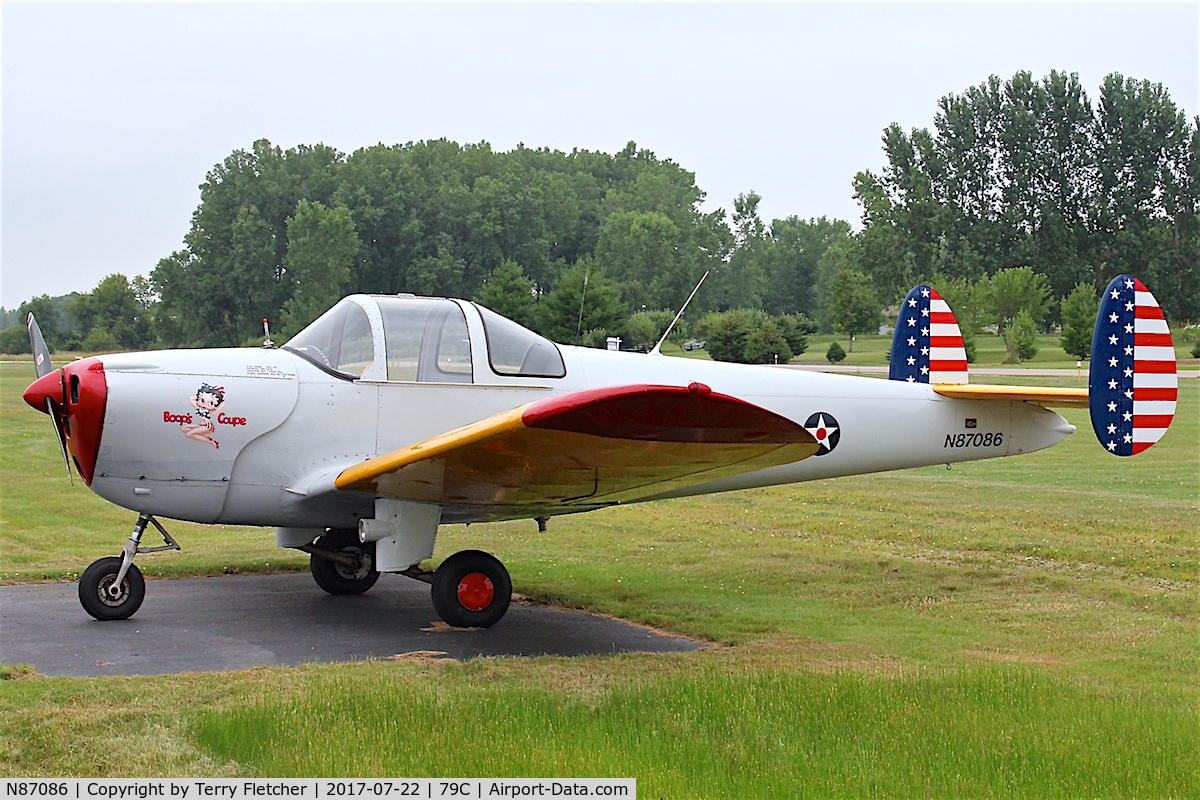 N87086, 1946 Erco 415C Ercoupe C/N 259, At Brennand Airport , Wisconsin