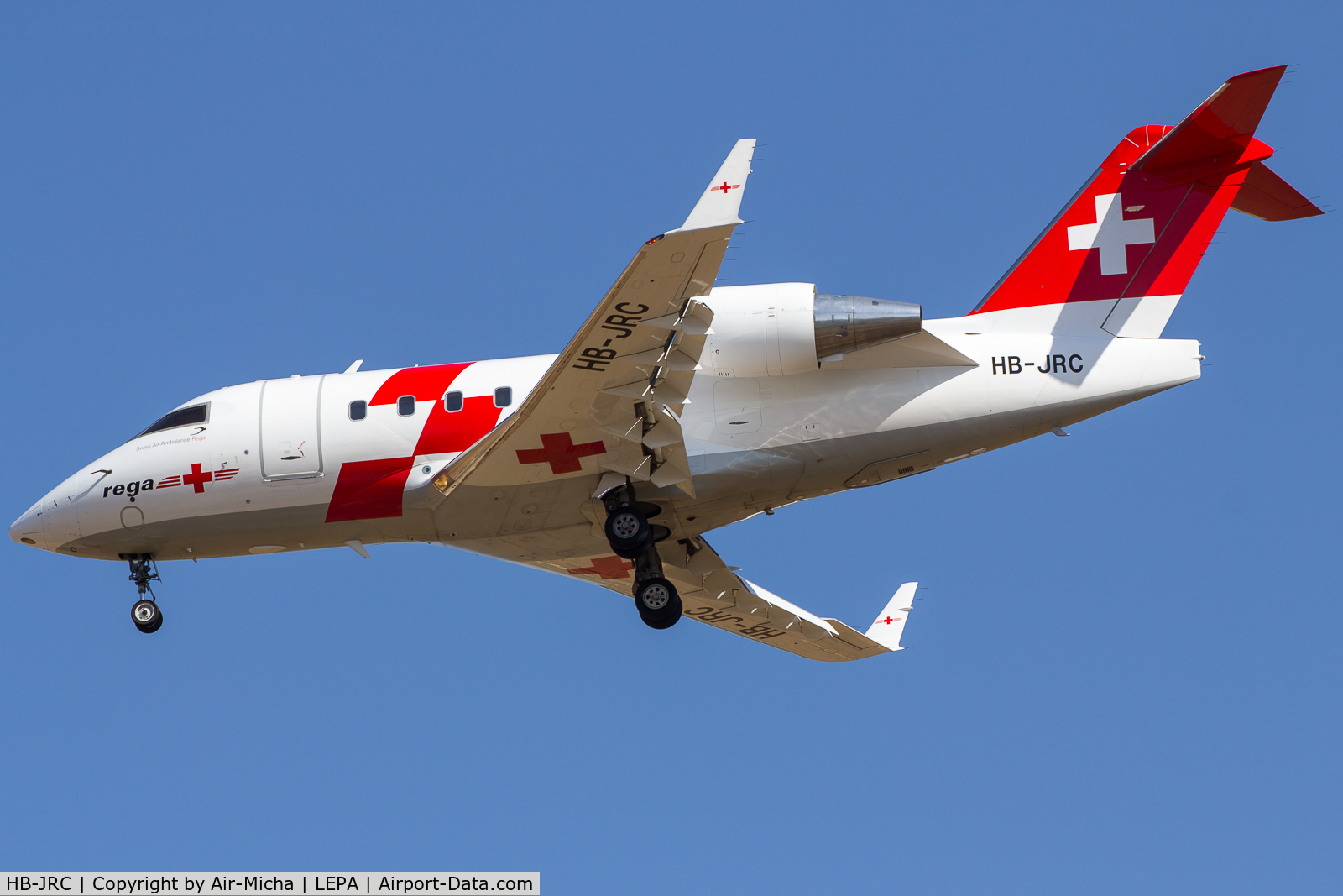 HB-JRC, 2002 Bombardier Challenger 604 (CL-600-2B16) C/N 5540, Swiss Air Ambulance