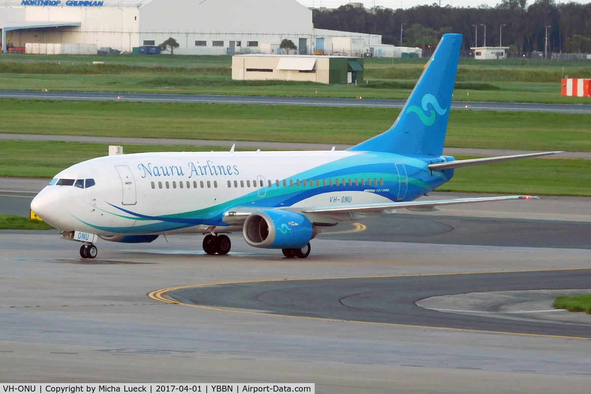 VH-ONU, 1998 Boeing 737-3U3 C/N 28732, At Brisbane