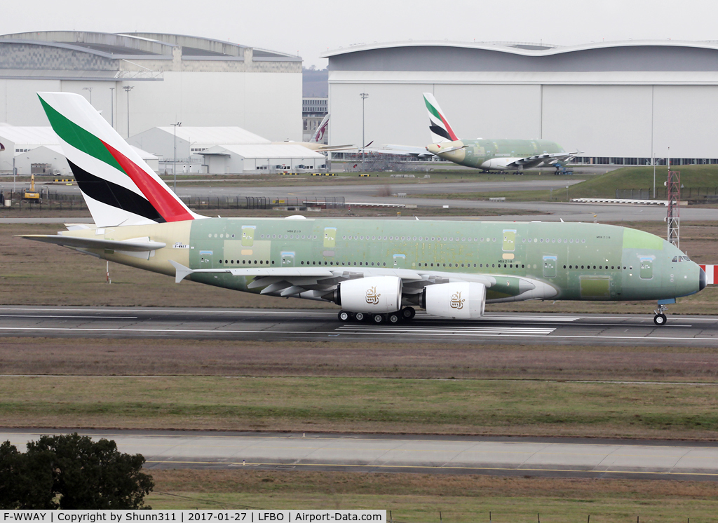 F-WWAY, 2016 Airbus A380-861 C/N 238, C/n 0238 - For Emirates as A6-EUU