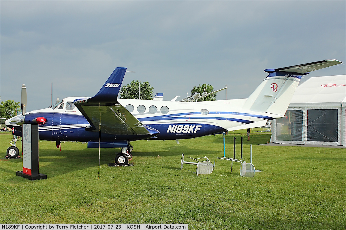 N189KF, 2017 Beech B300 King Air King Air C/N FL-1089, On display at 2017 EAA AirVenture at Oshkosh