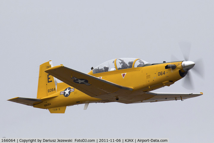 166064, Raytheon T-6B Texan II C/N PN-55, T-6B Texan II 166064 E-064 CoNA from TAW-5 NAS Whiting Field, FL