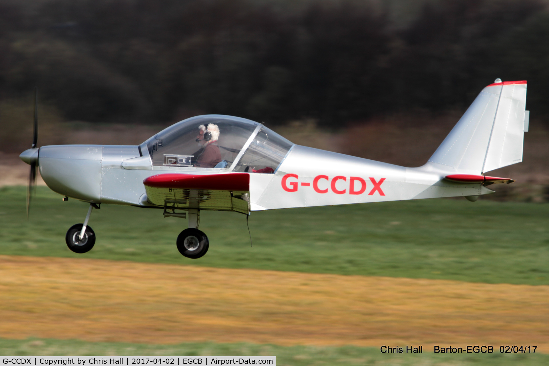 G-CCDX, 2003 Aerotechnik EV-97 Eurostar C/N PFA 315-14013, at Barton