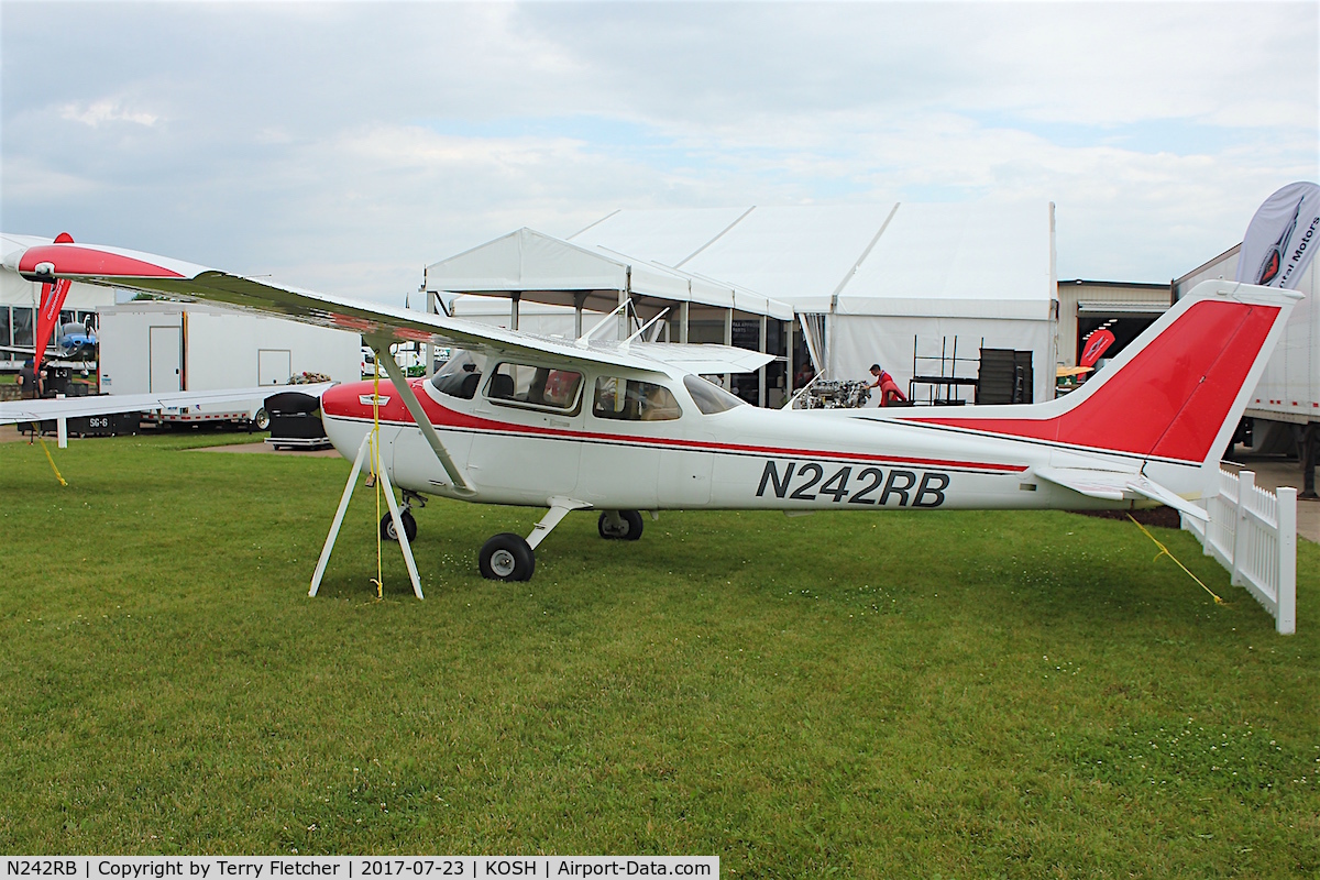 N242RB, Cessna 172S C/N 172S11131, Displayed at 2017 EAA AirVenture at Oshkosh