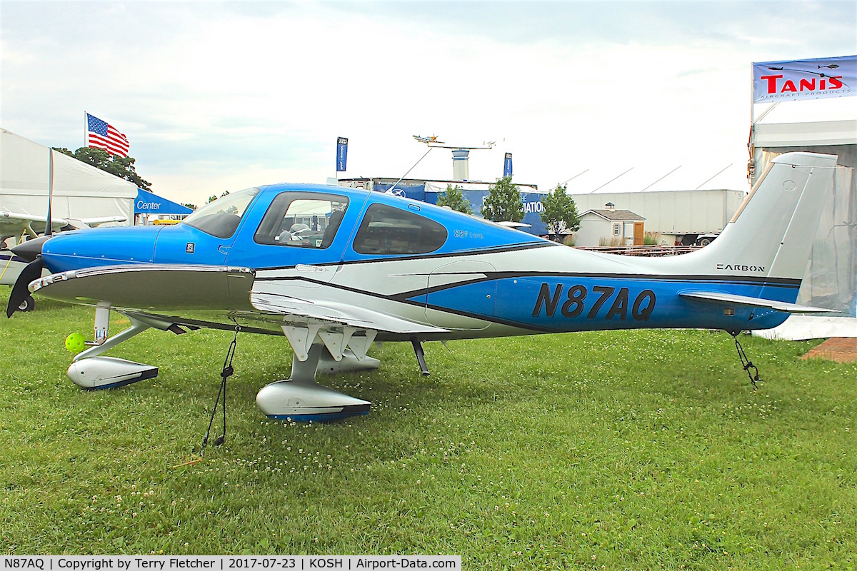 N87AQ, 2017 Cirrus SR22T C/N 1531, At 2017 EAA AirVenture at Oshkosh