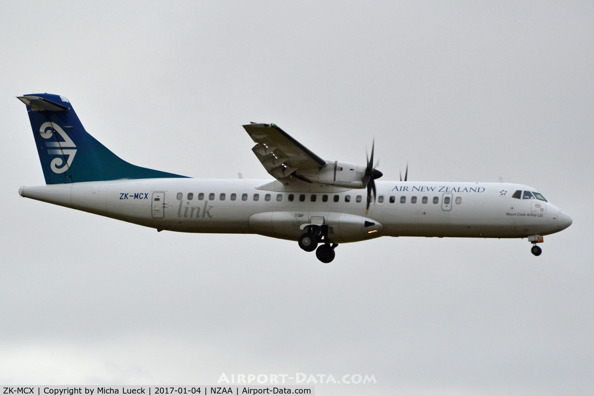 ZK-MCX, 2002 ATR 72-212A C/N 687, At Auckland