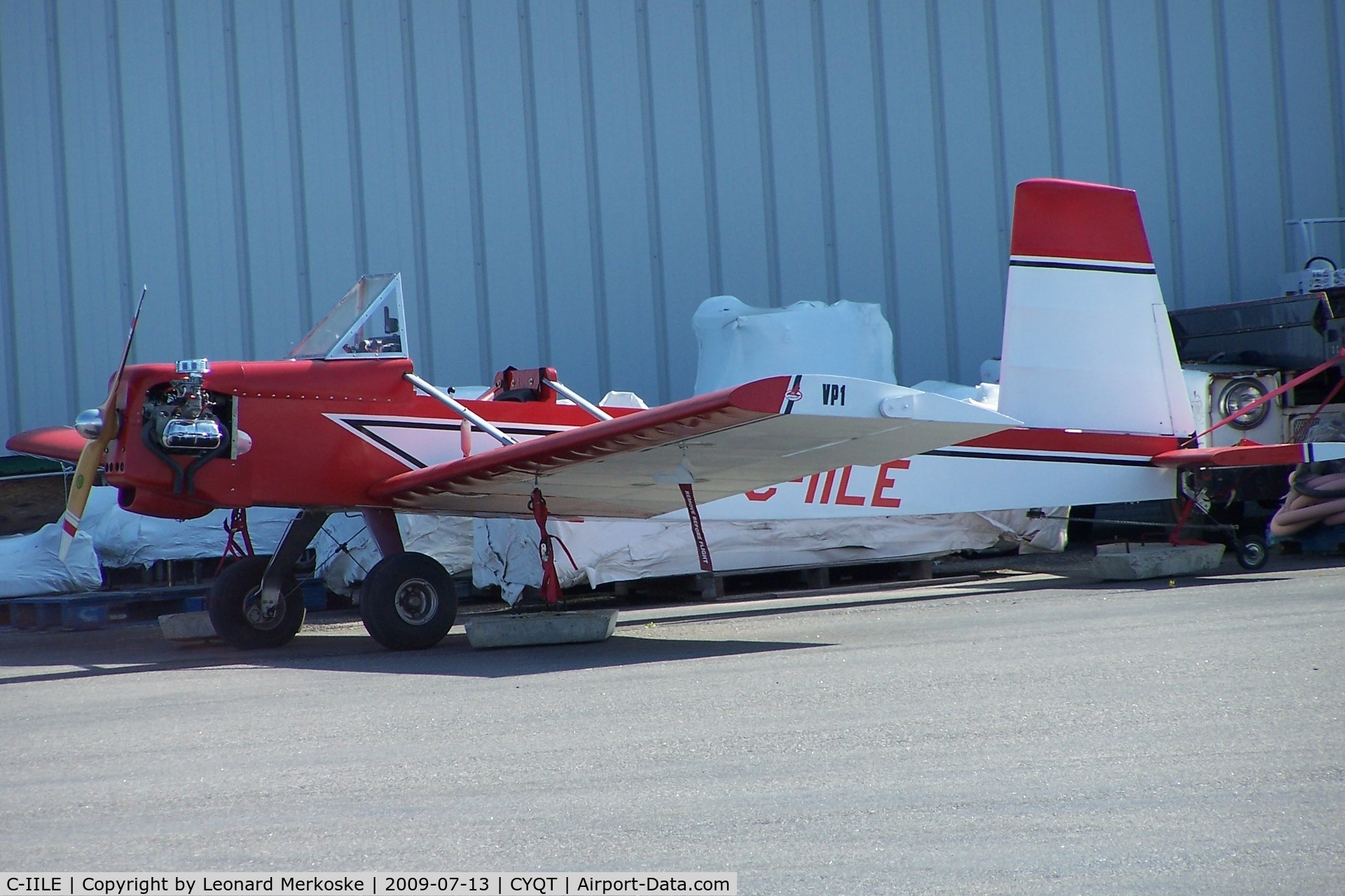 C-IILE, 2009 Evans VP-1 Volksplane C/N 00250362, Near Bearskin Airlines hangar at Thunder Bay Airport