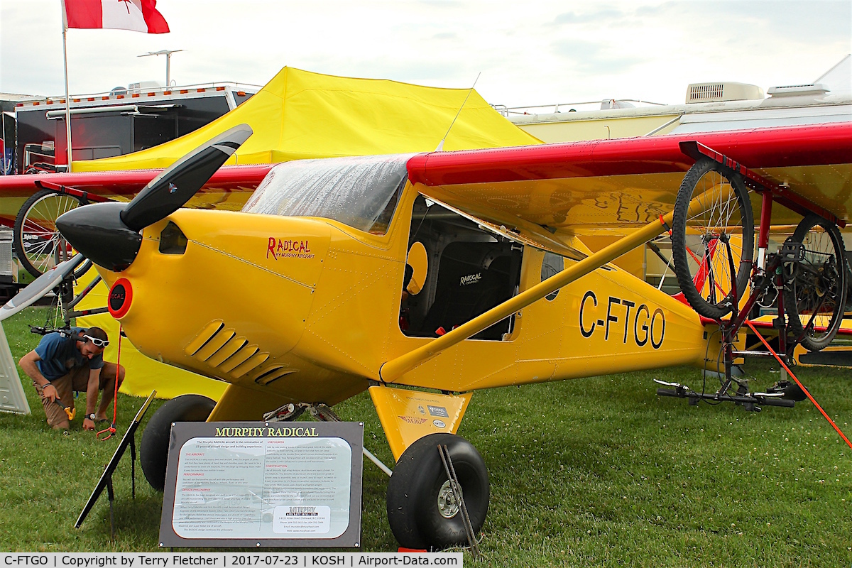 C-FTGO, 2017 Murphy Radical C/N 011, Displayed at the 2017 EAA Airventure at Oshkosh