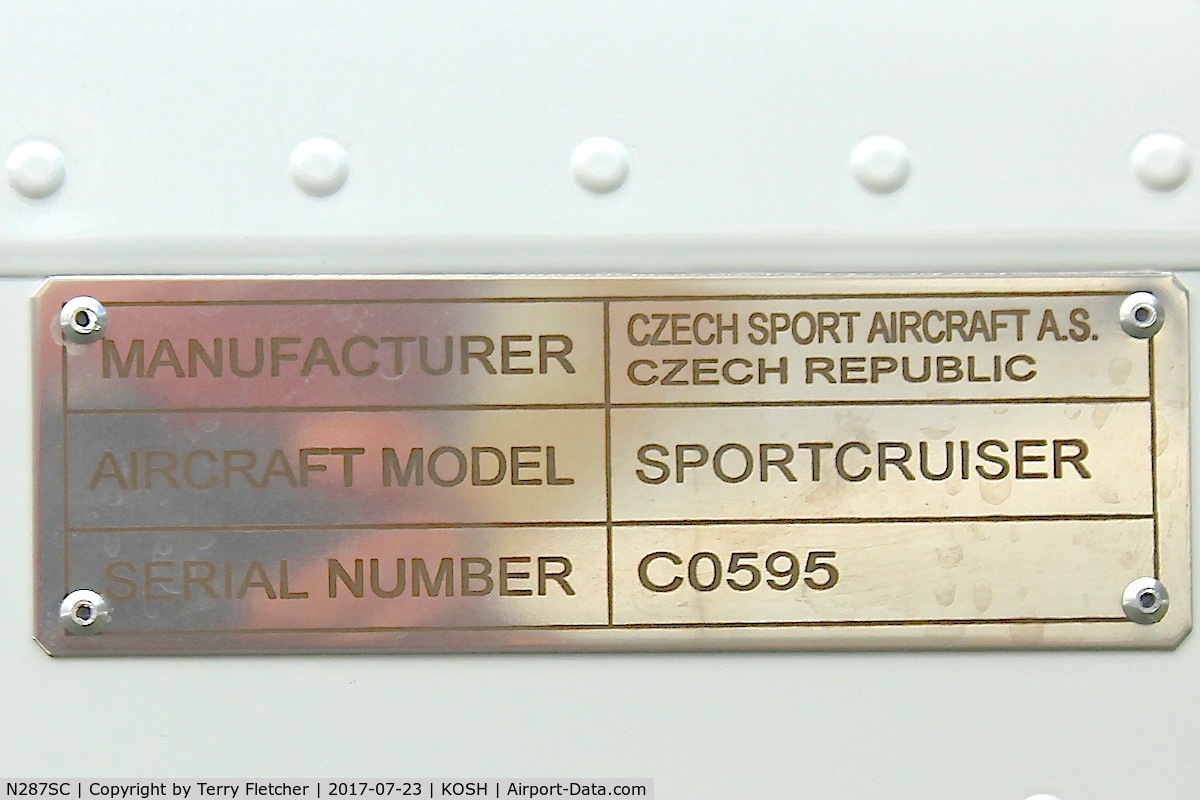 N287SC, 2017 CZAW SportCruiser C/N C0595, Displayed at 2017 EAA Airventure at Oshkosh