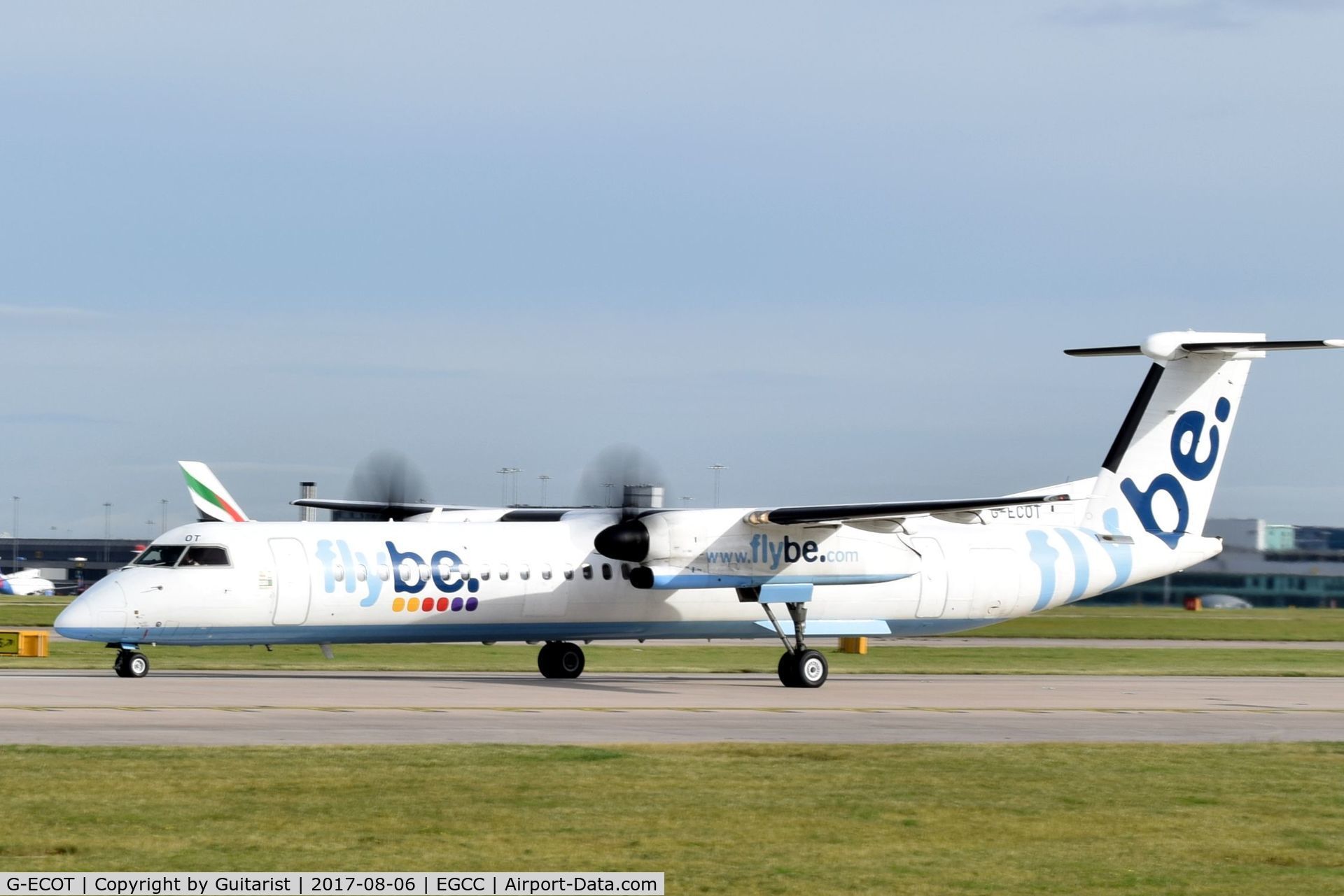 G-ECOT, 2009 De Havilland Canada DHC-8-402Q Dash 8 C/N 4251, At Manchester