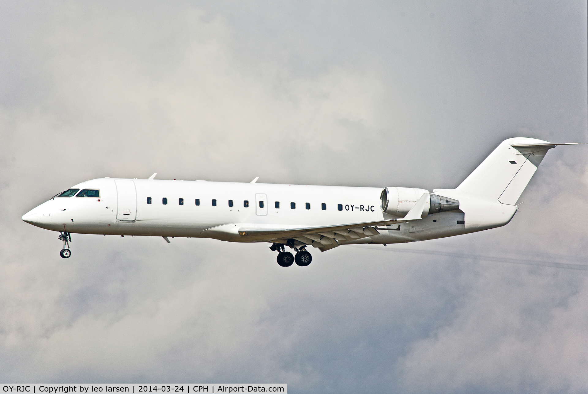 OY-RJC, 1993 Canadair CRJ-100LR (CL-600-2B19) C/N 7015, Copenhagen 24.3.2014