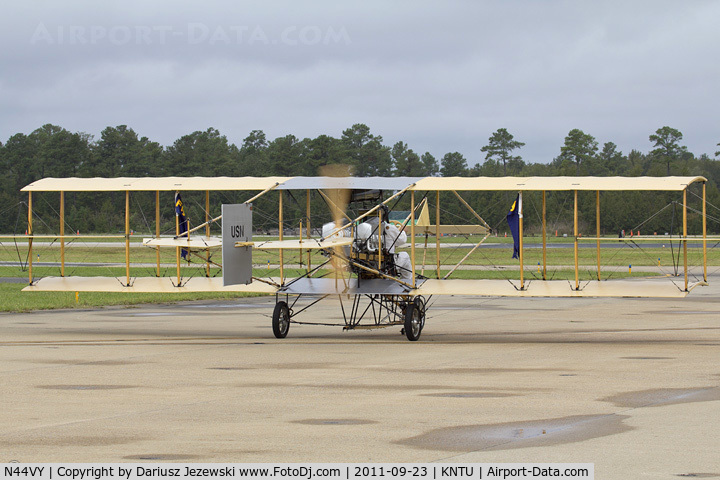 N44VY, Curtiss D Pusher Replica C/N 01BC, Ely-Curtiss  C/N 01BC, NX44VY