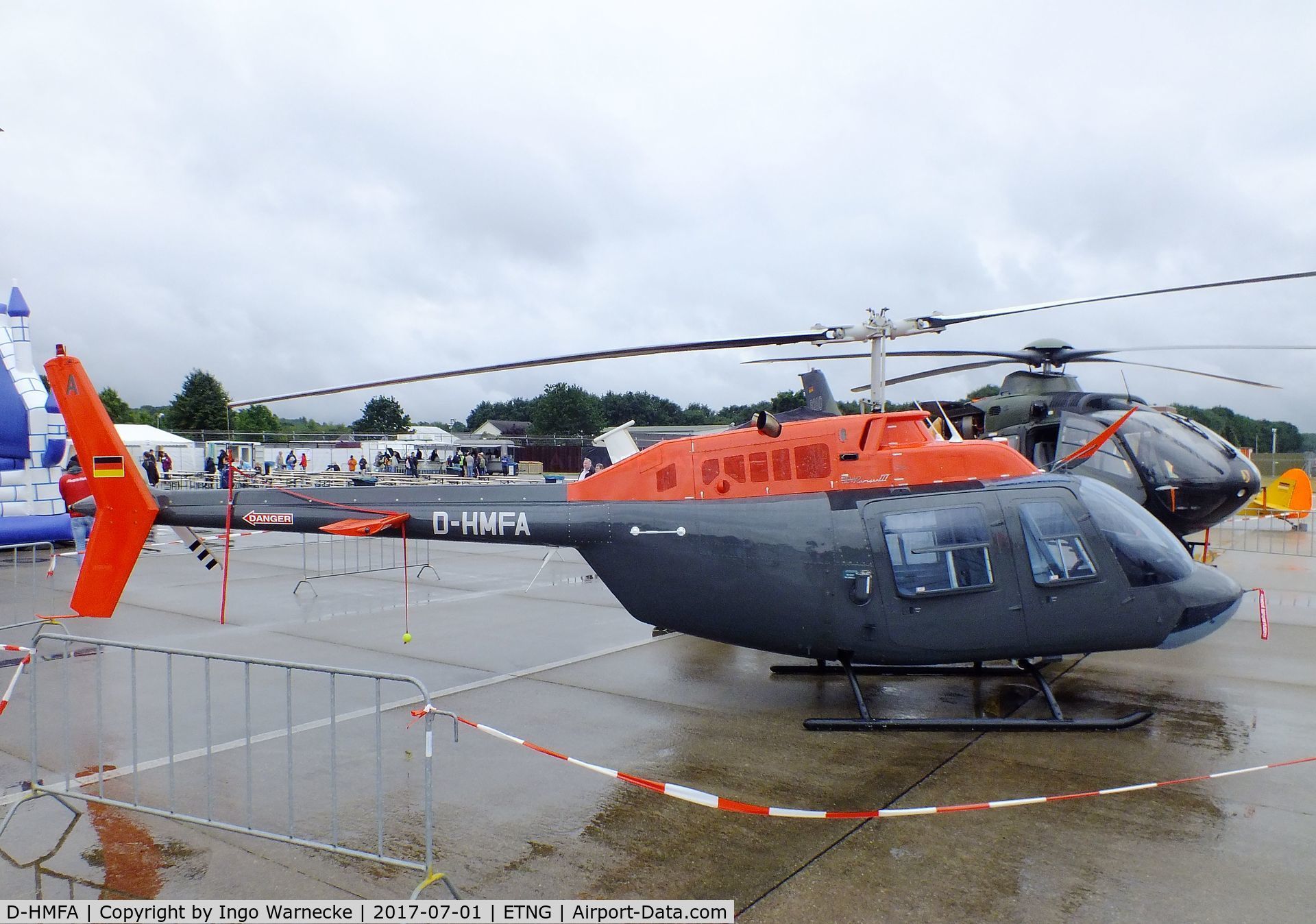 D-HMFA, 1980 Bell 206B JetRanger III C/N 3179, Bell 206B JetRanger III at the NAEWF 35 years jubilee display Geilenkirchen 2017