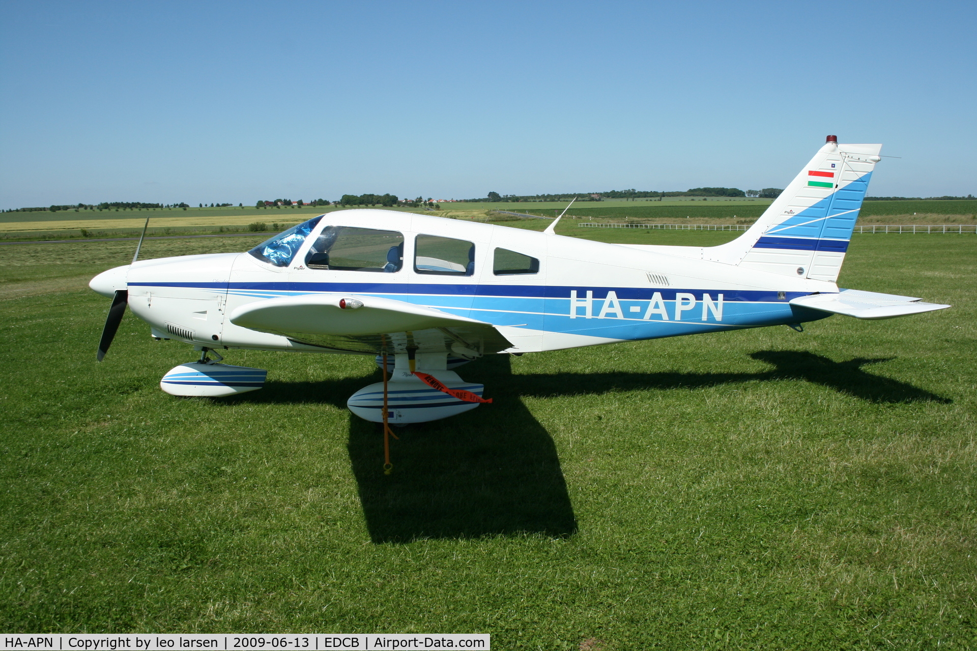 HA-APN, 1980 Piper PA-28-181 Cherokee Archer II C/N 28-8090277, Ballenstedt Germany 13.6.2009