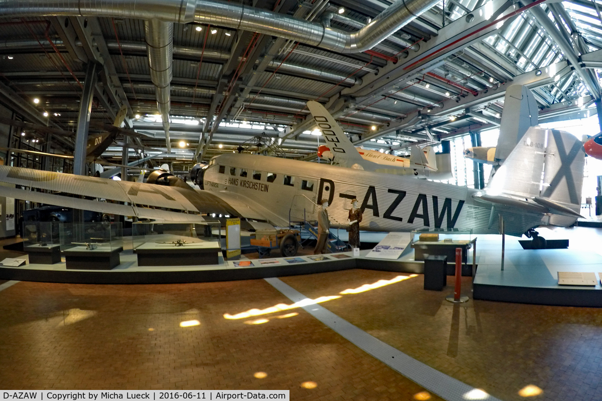 D-AZAW, Junkers Ju-52/3mte C/N 7220, At the German Museum for Technology in Berlin