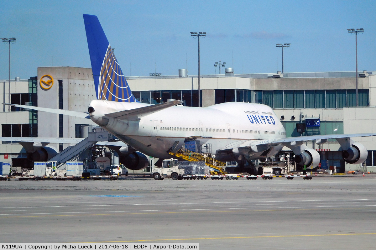 N119UA, 1999 Boeing 747-422 C/N 28812, At Frankfurt