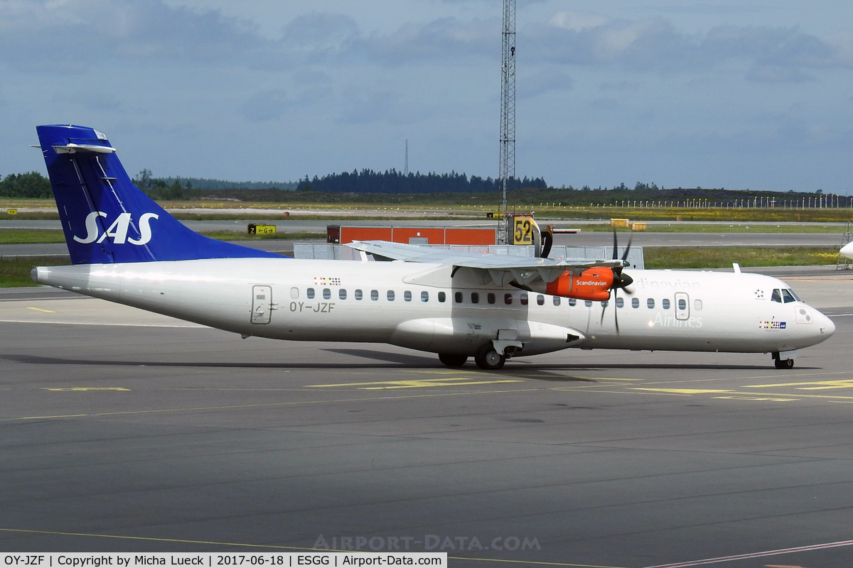 OY-JZF, 2014 ATR 72-212A C/N 1165, At Gothenburg