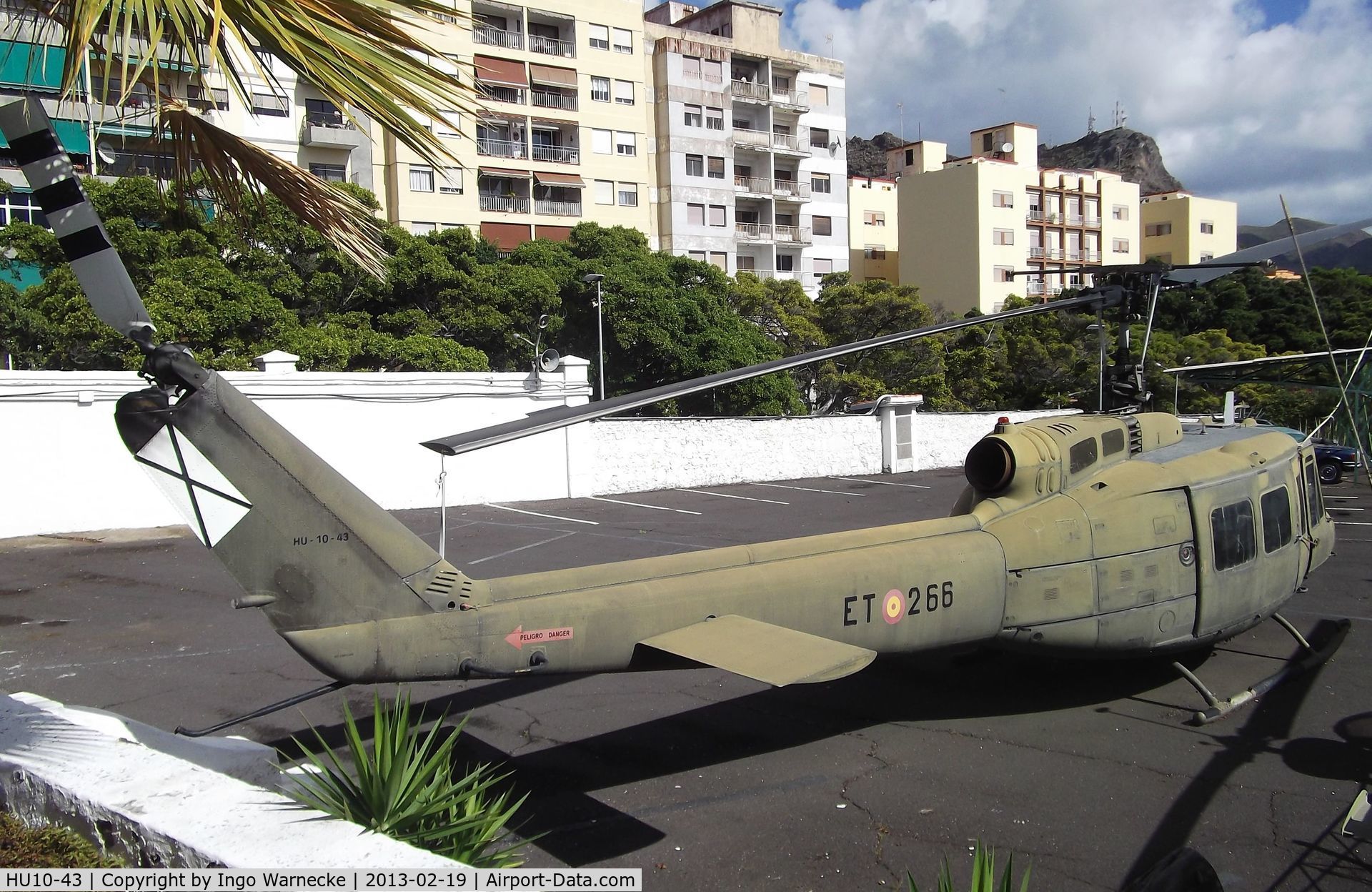 HU10-43, 1972 Bell UH-1H Iroquois C/N 13294, Bell UH-1H at the Museo Militar, Santa Cruz de Tenerife