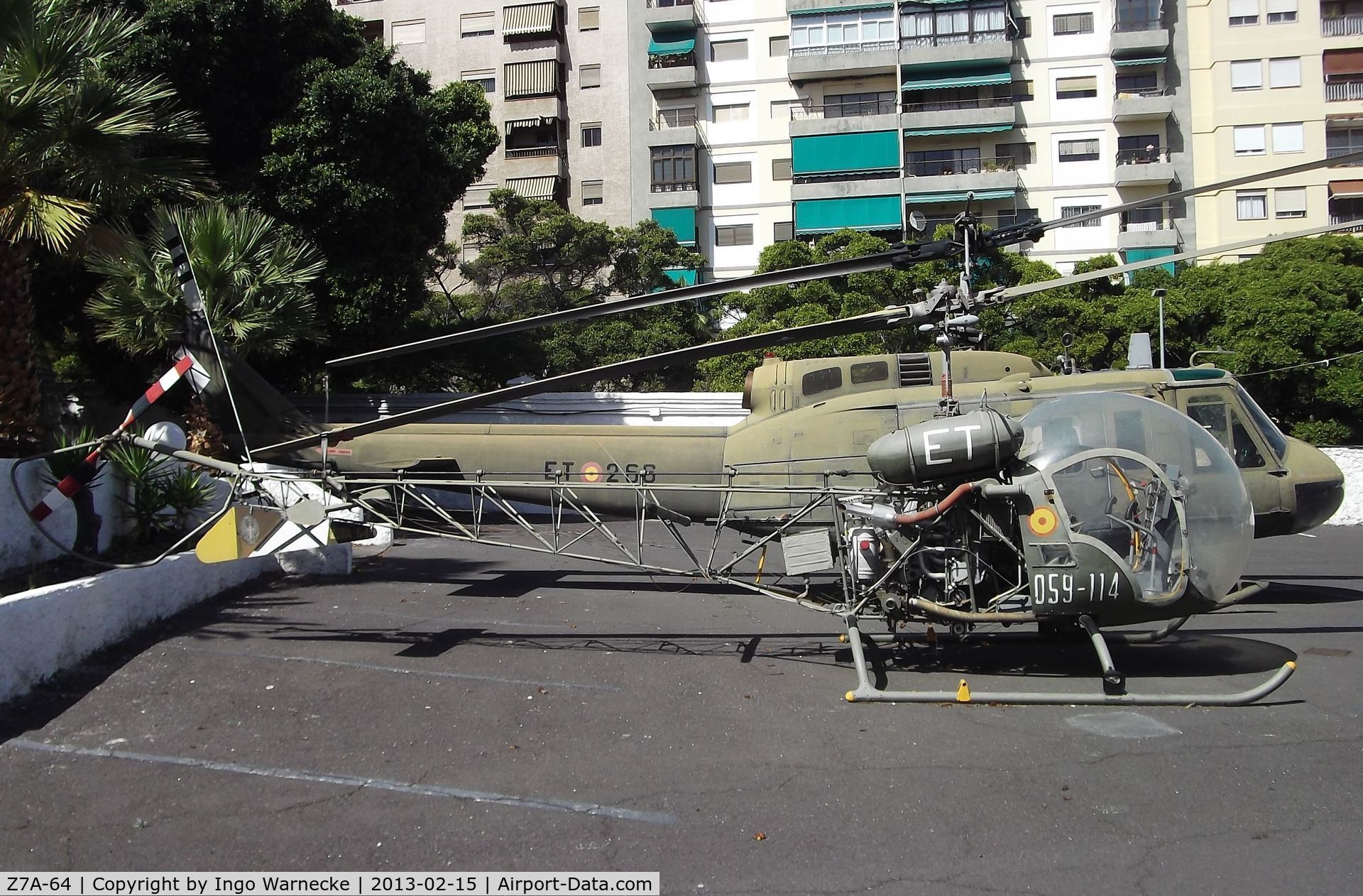 Z7A-64, Bell OH-13H C/N 2512, Bell OH-13H Sioux at the Museo Militar, Santa Cruz de Tenerife