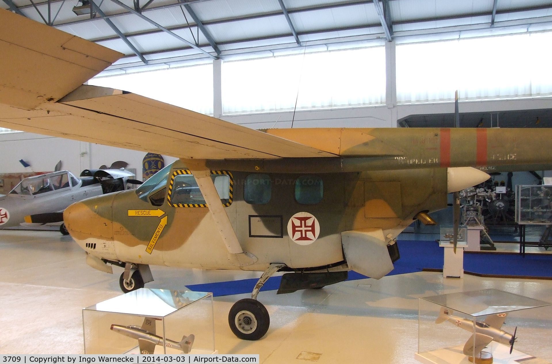 3709, Reims FTB337G C/N 0010, Cessna (Reims) FTB337G Milirole at the Museu do Ar, Alverca