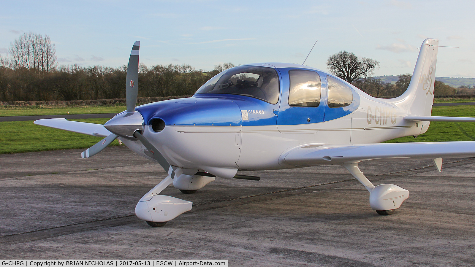 G-CHPG, 2006 Cirrus SR20 C/N 1636, Here at Welshpool on business