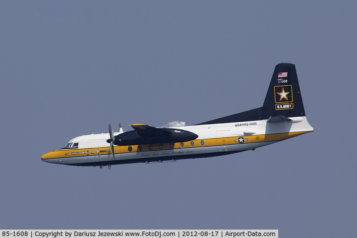 85-1608, 1984 Fokker C-31A (F27-400M) Troopship C/N 10668, C-31A Troopship (F-27-400M) 85-1608 US Army