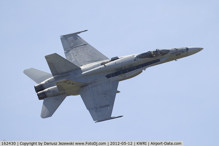 162430, McDonnell Douglas F/A-18A+ Hornet C/N 272/A218, F/A-18A Hornet 162430 MA-03 from VMFA-112 