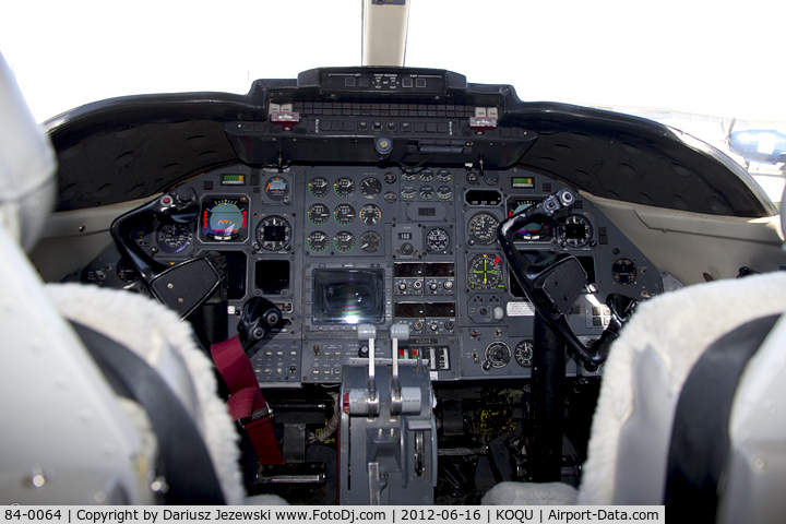 84-0064, 1984 Gates Learjet (35A) C-21A C/N 35A-510, Cockpit of C-21A Learjet 84-0064