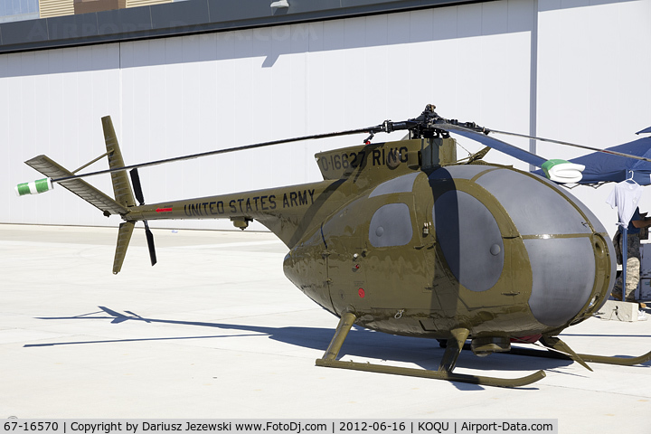 67-16570, 1967 Hughes OH-6A Cayuse C/N 0955, Hughes OH-6 Cayuse 67-16570 - Quonset Air Museum