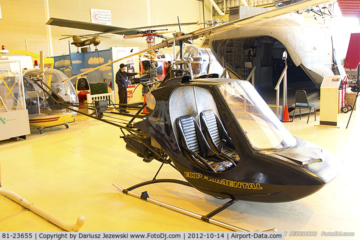 81-23655, Hughes MH-6A Little Bird C/N 0000, Rotorway Scorpion ll - American Helicopter Museum 81-23655