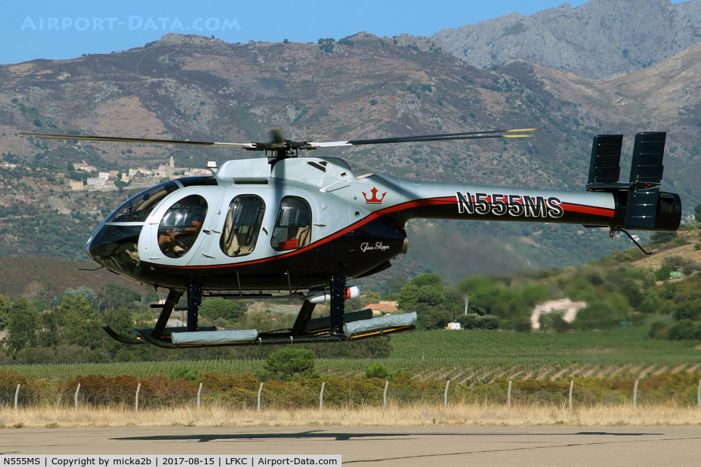 N555MS, 2011 MD Helicopters 600N C/N RN079, Landing