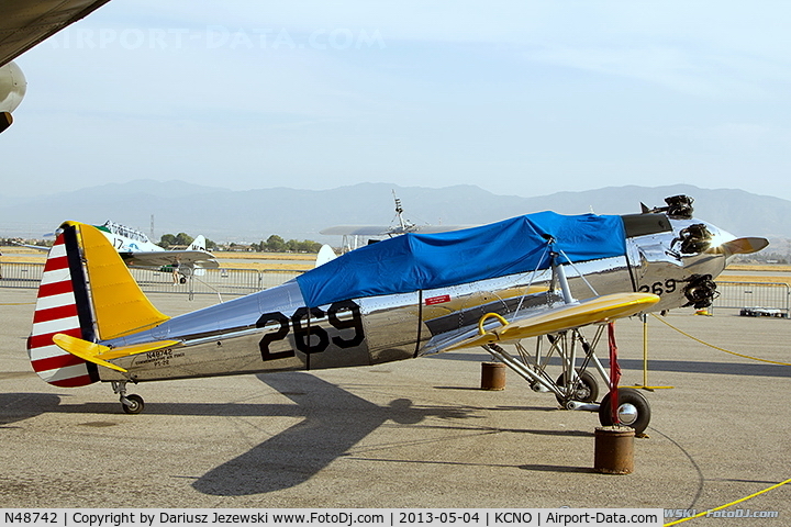 N48742, 1941 Ryan Aeronautical ST3KR C/N 1298, Ryan Aeronautical ST-3KR (PT-22)  C/N 1298, N48742