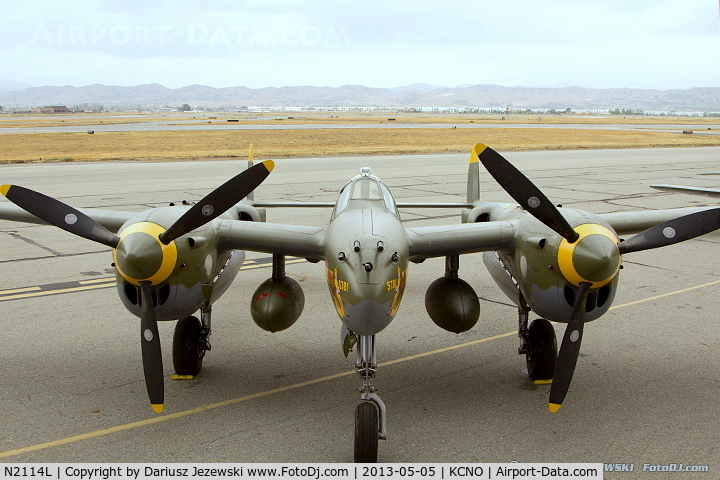 N2114L, 1944 Lockheed P-38L Lightning C/N 8273 (44-27083), Lockheed P-38L Lightning 
