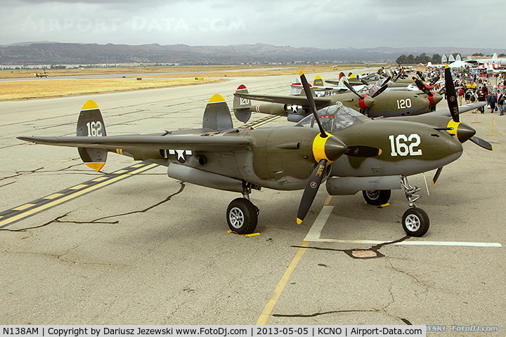N138AM, 1943 Lockheed P-38J Lightning C/N 44-23314, Lockheed P-38J Lightning 
