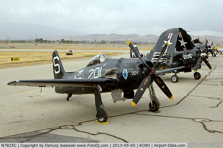 N7825C, 1948 Grumman F8F-2 (G58) Bearcat C/N D.1227, Grumman F8F-2 Bearcat C/N 122674, N7825C