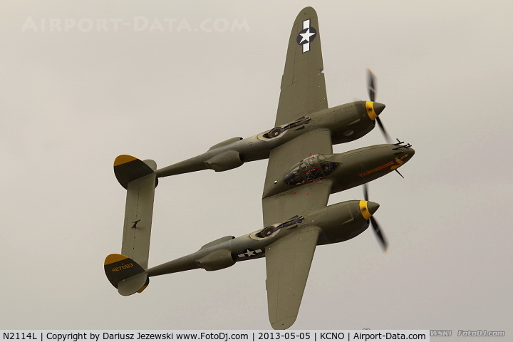 N2114L, 1944 Lockheed P-38L Lightning C/N 8273 (44-27083), Lockheed P-38L Lightning 