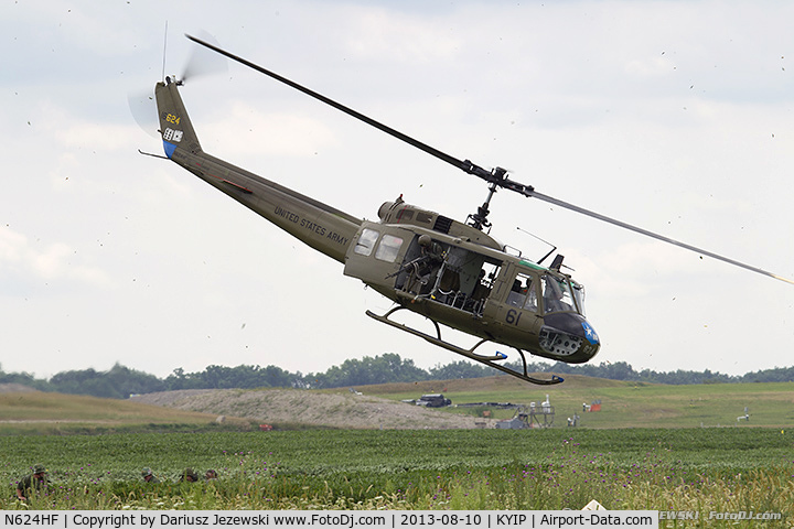 N624HF, 1966 Bell UH-1D Iroquois C/N 8819, Bell UH-1H  C/N 66-16624, N624HF