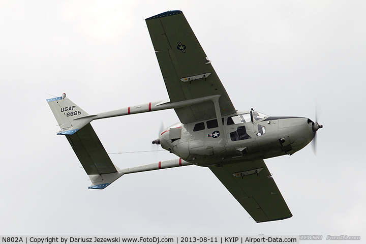 N802A, 1968 Cessna O-2A (M337B) Super Skymaster Super Skymaster C/N 337M-0174, Cessna 337B (O-2A Skymaster)  C/N 337M0174 - Robert Shafer, N802A