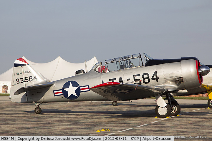 N584M, 1958 North American T-6G Texan C/N 168-92, North American T-6G Texan  C/N 168-92, N584M