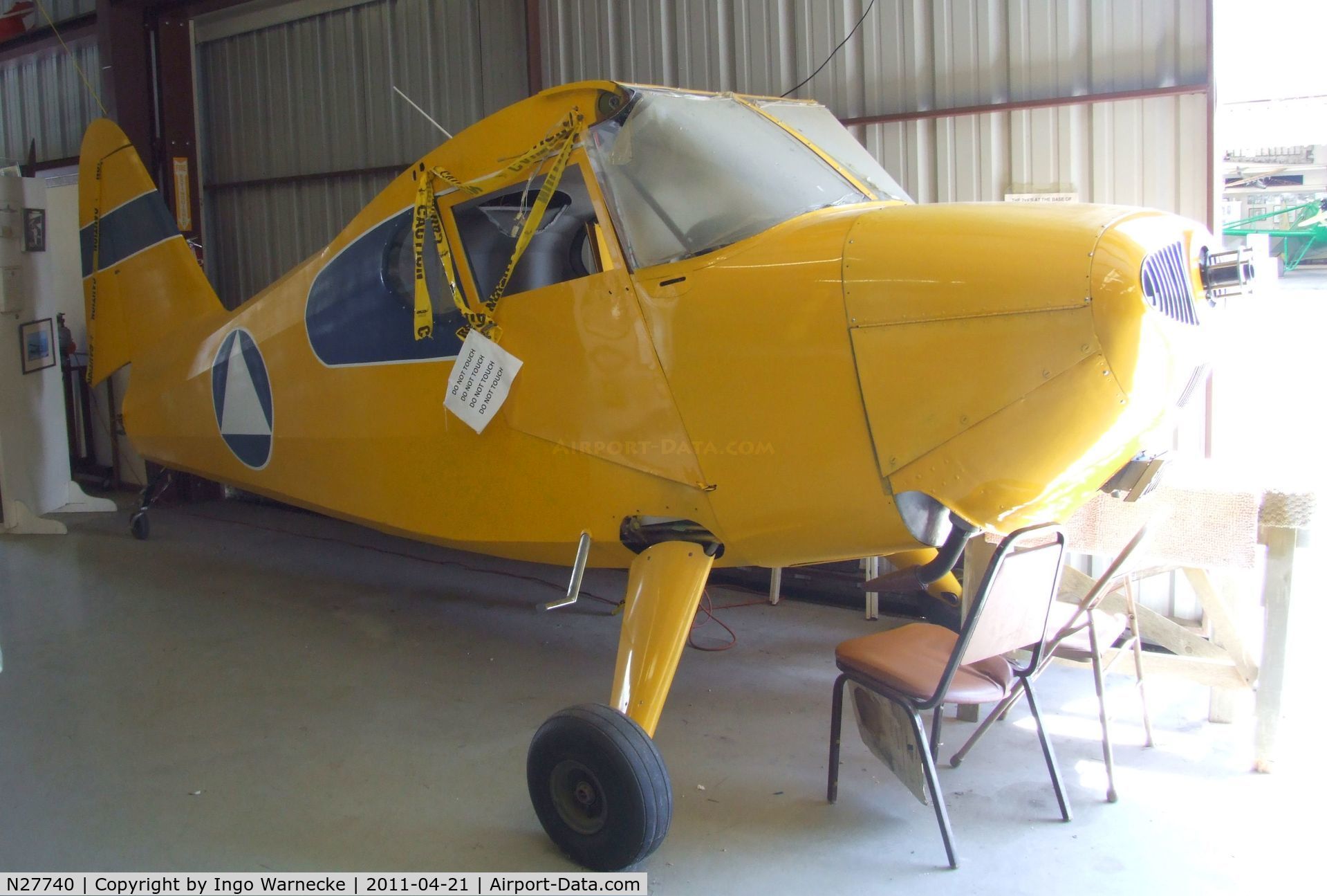 N27740, 1940 Stinson 10 C/N 7690, Stinson 10 (fuselage only) at the Wings of History Air Museum, San Martin CA